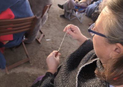 Lady Constance Spinning Cotton at Grand Court