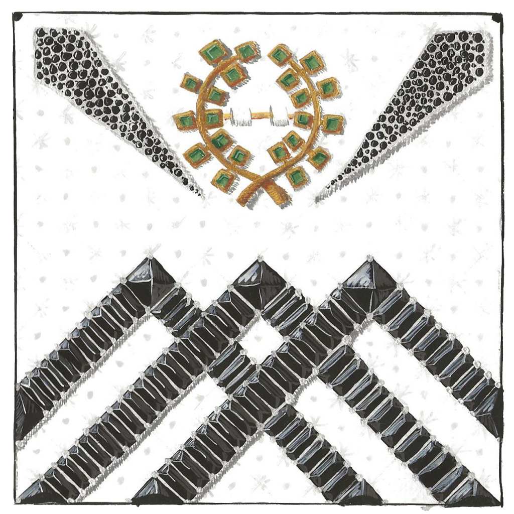 Southern group - Mons Tonitrus; in gouache by Mistress Sancha